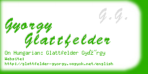 gyorgy glattfelder business card